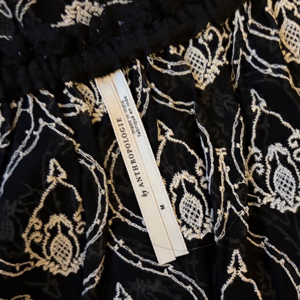 Anthropologie Black and White Lace Dress - Picture 5 of 5